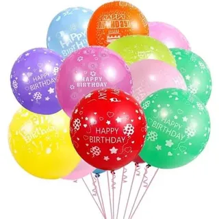 Latex happy birthday balloon