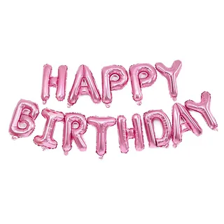 Happy birthday foil balloon