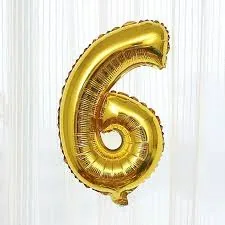 Number foil balloon