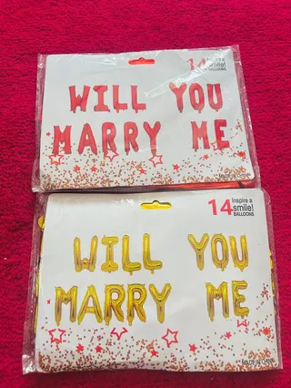 Will you marry me foil balloon