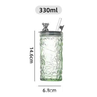 Crystal sippy glass cup