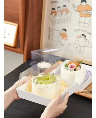 Square 7" cake/dessert box