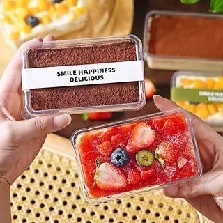 Transparent dessert tube bowl