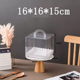 Cross design 5” transparent bento box