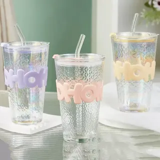 Ohoh crystal glass sippy cup