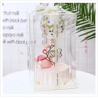 Pvc square transparent box