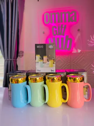 Color mugs with mirror cover