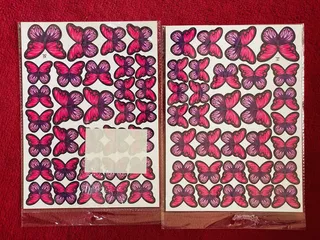 Double design 3D butterflies
