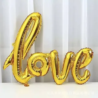 L O V E foil balloon