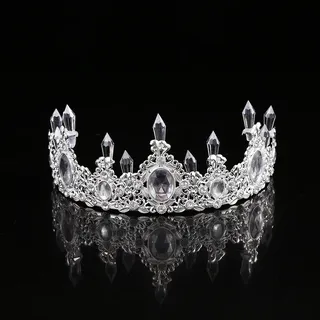 Tiara crystal half crown
