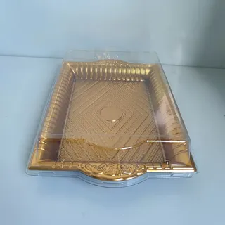Gold dessert tray