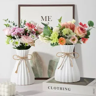Jute flower vase