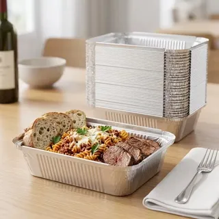 Foil plates without cover