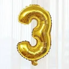 Number foil balloon