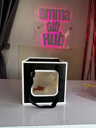 Bucket see through gift bag 7”