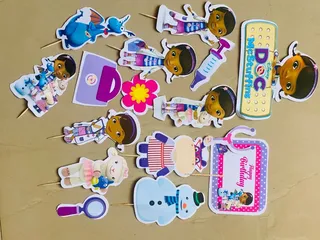 Carton character toppers (girl theme)