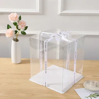 Pvc square transparent box