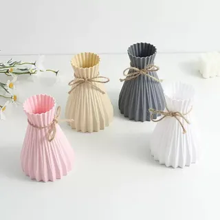 Jute flower vase