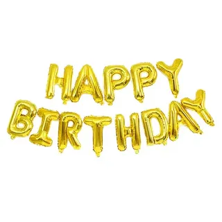 Happy birthday foil balloon