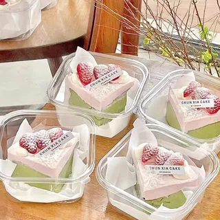 Transparent 800ml square bowl