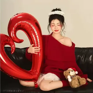 Love shape 40inches foil balloon
